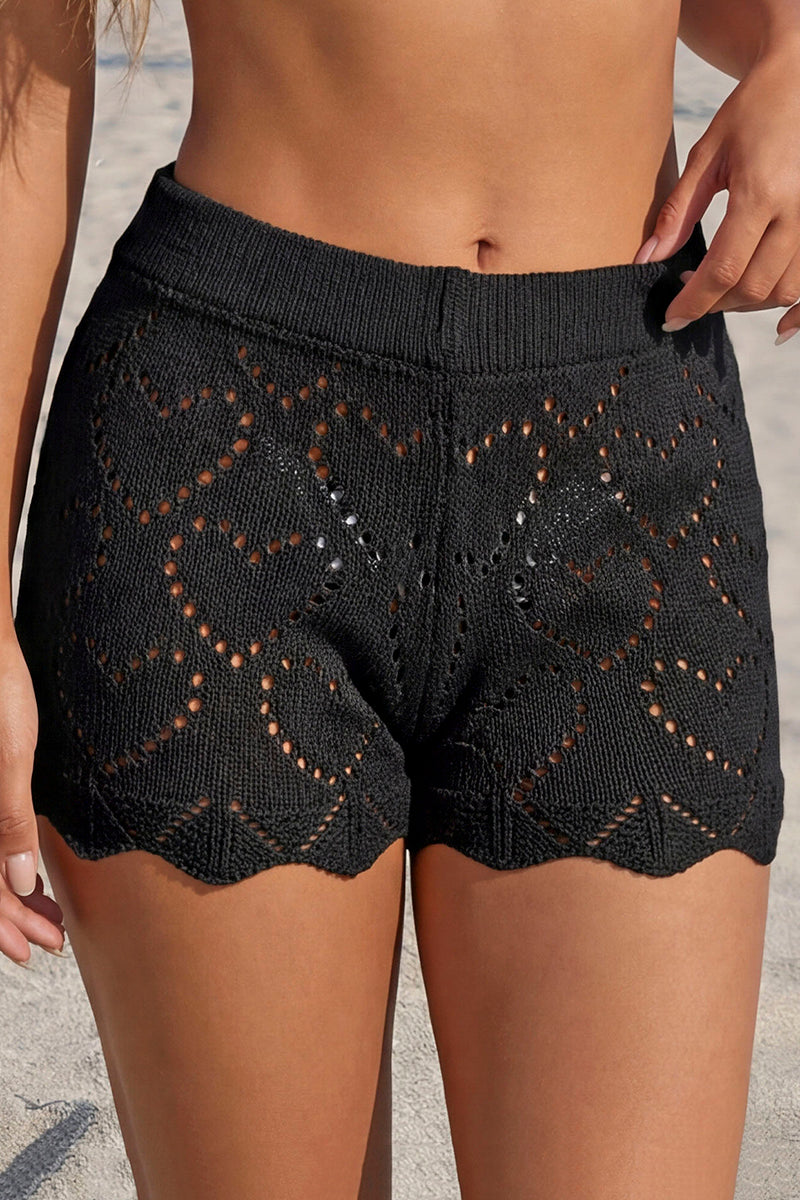 Intricate Crochet Casual Shorts
