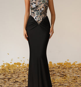 Floral Sleeveless Bodycon Dress