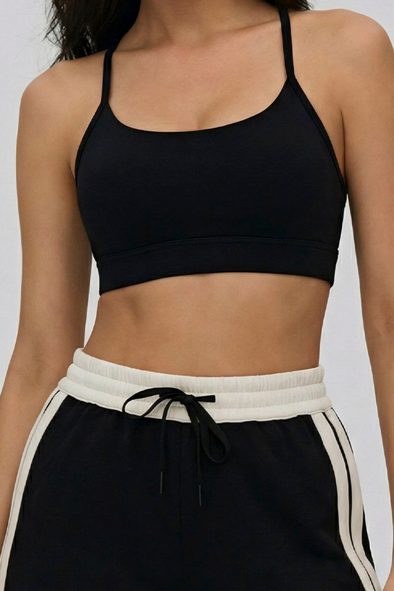 Strappy Back Active Crop Top