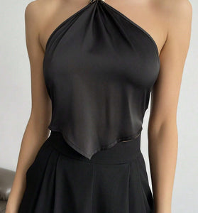 Halter Neck Elegant Camisole Top