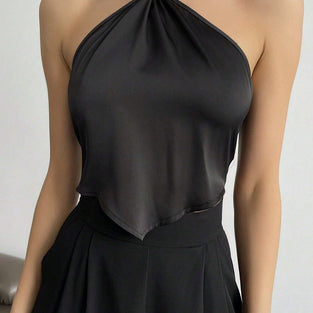Halter Neck Elegant Camisole Top