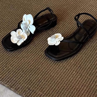 Floral Embellished Strappy Sandals