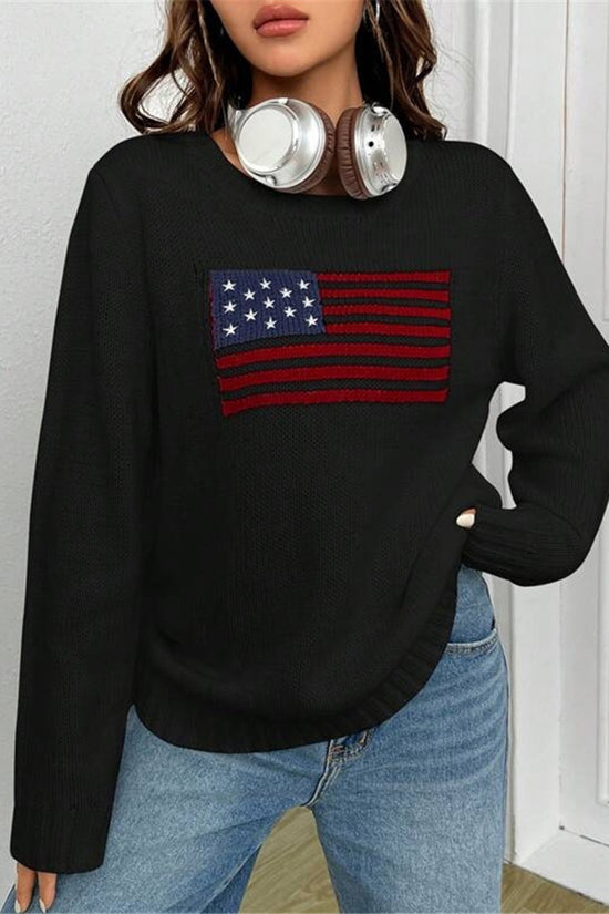 Patriotic Flag Sweater