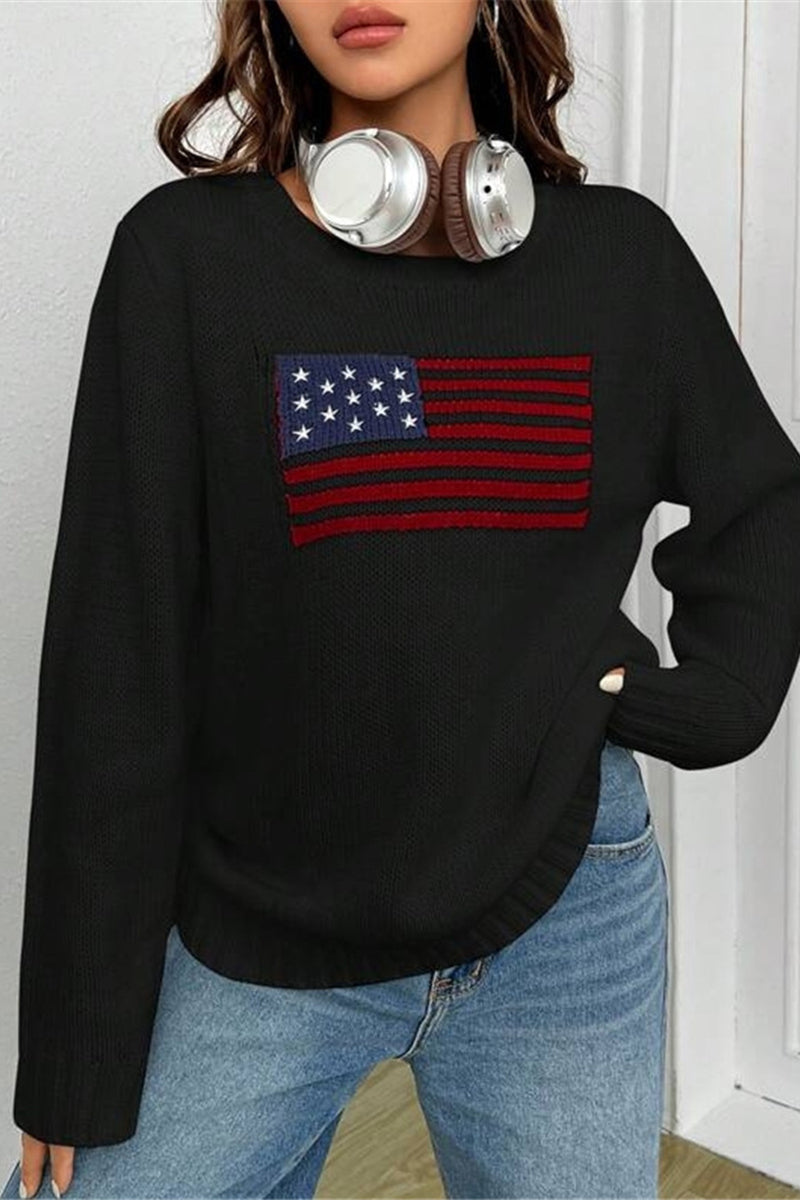 Patriotic Flag Sweater