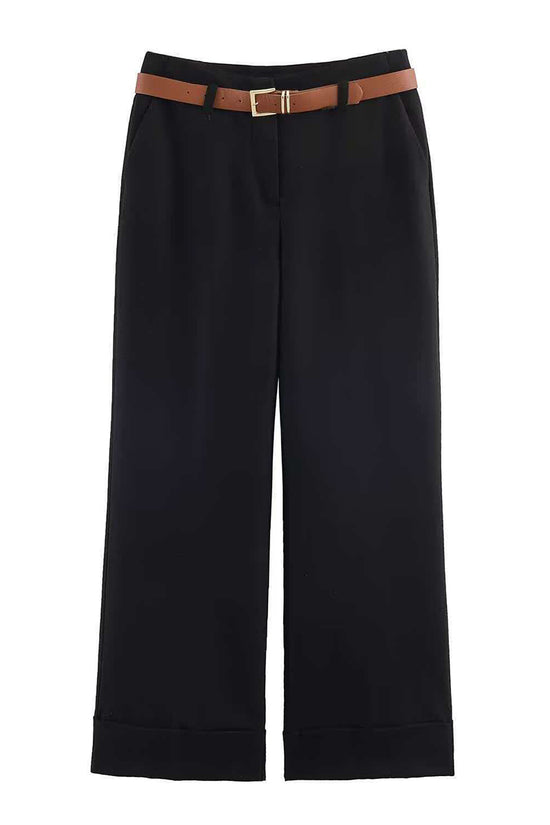 Wide-Leg Casual Pants