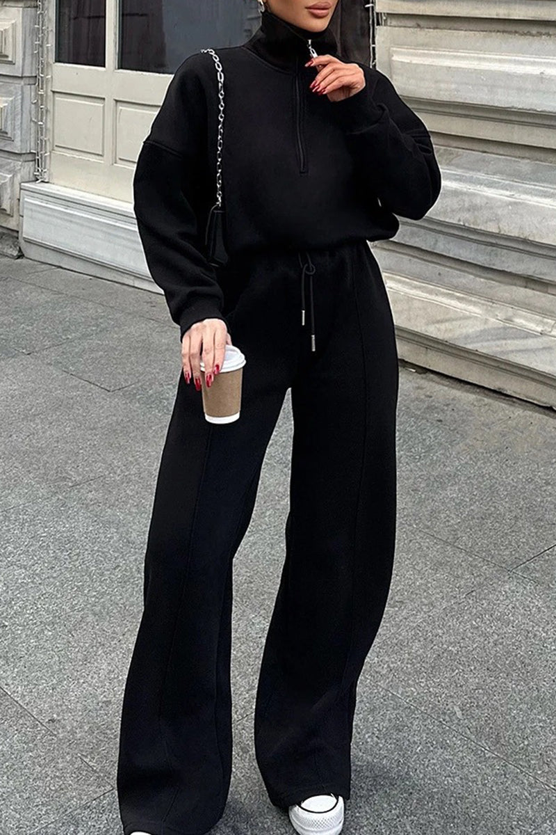 Zipper Hoodie Activewear Set