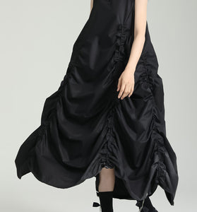Sleeveless Draped Casual Maxi Dress