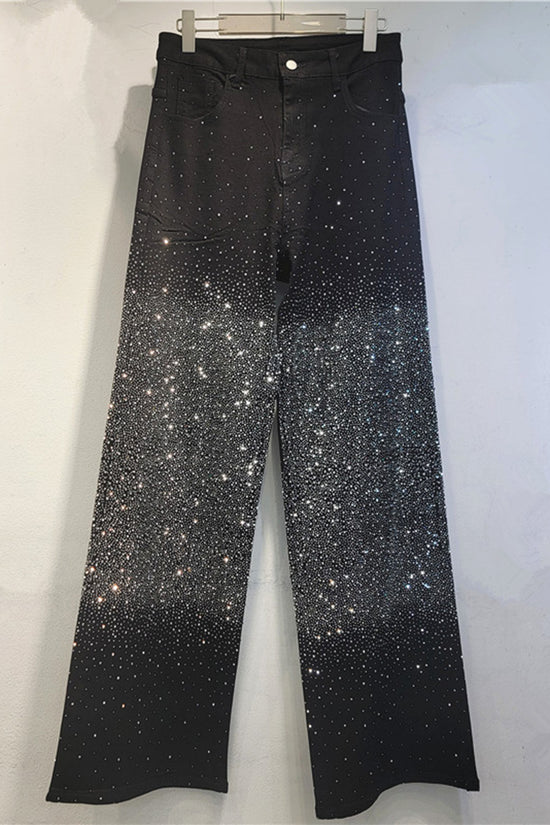 Sparkling Straight-Leg Jeans