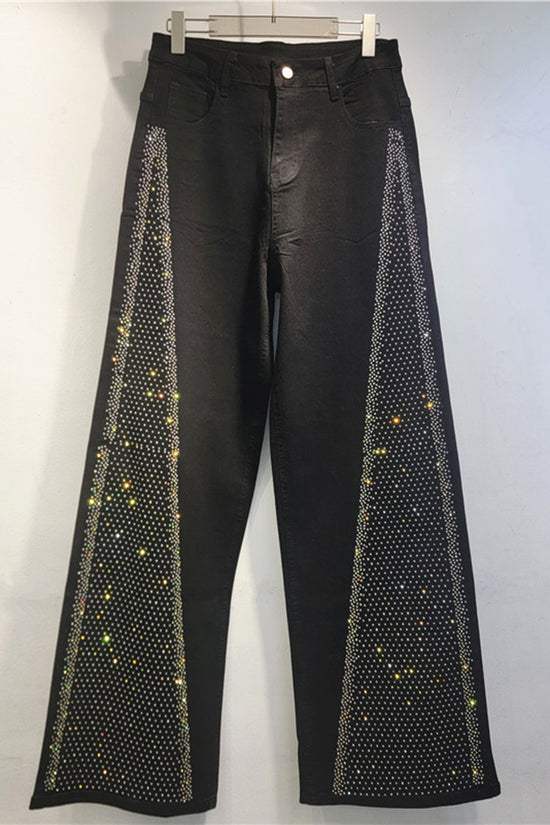 Sparkling Wide Leg Jeans