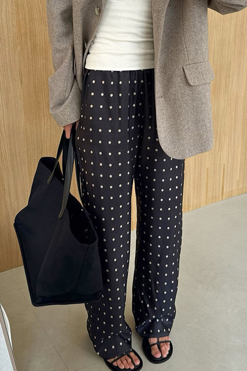 Polka Dot Casual Pants for Everyday Comfort