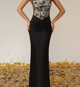 Floral Sleeveless Bodycon Dress