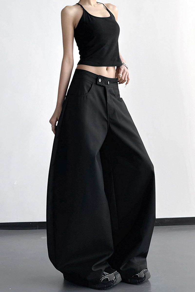 Wide-Leg Casual Pants