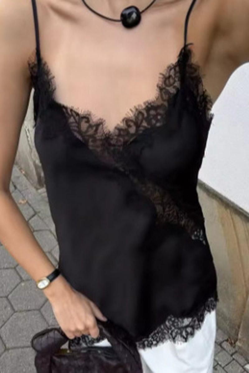 Elegant Lace Asymmetrical Camisole