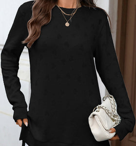 Long Sleeve Oversized Tunic Tee
