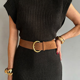 Textured Knit Sleeveless Sweater Vest
