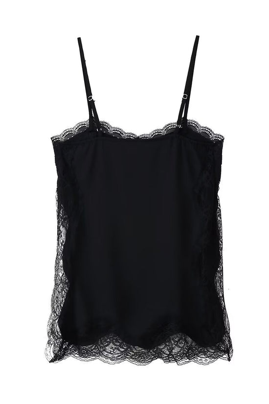 Lace Trim Sleeveless Cami