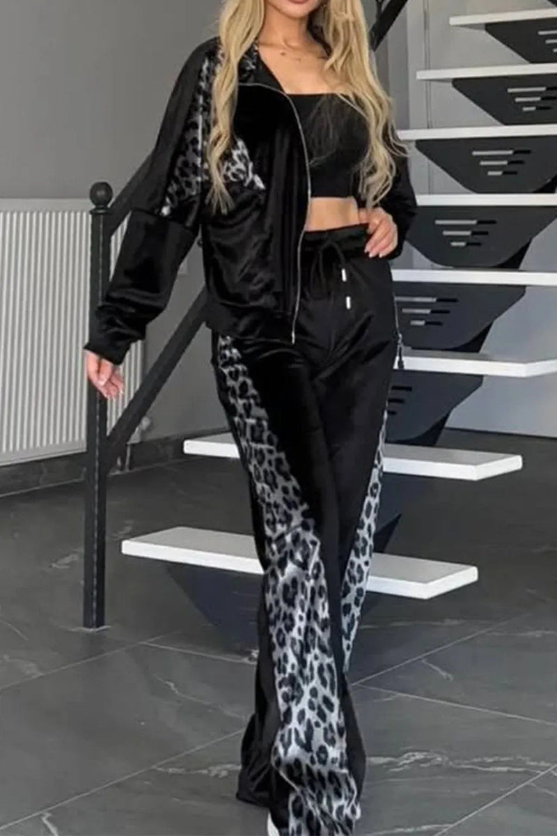 Leopard Print Activewear Set