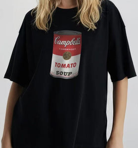 Iconic Soup Print Relaxed Fit T-Shirt
