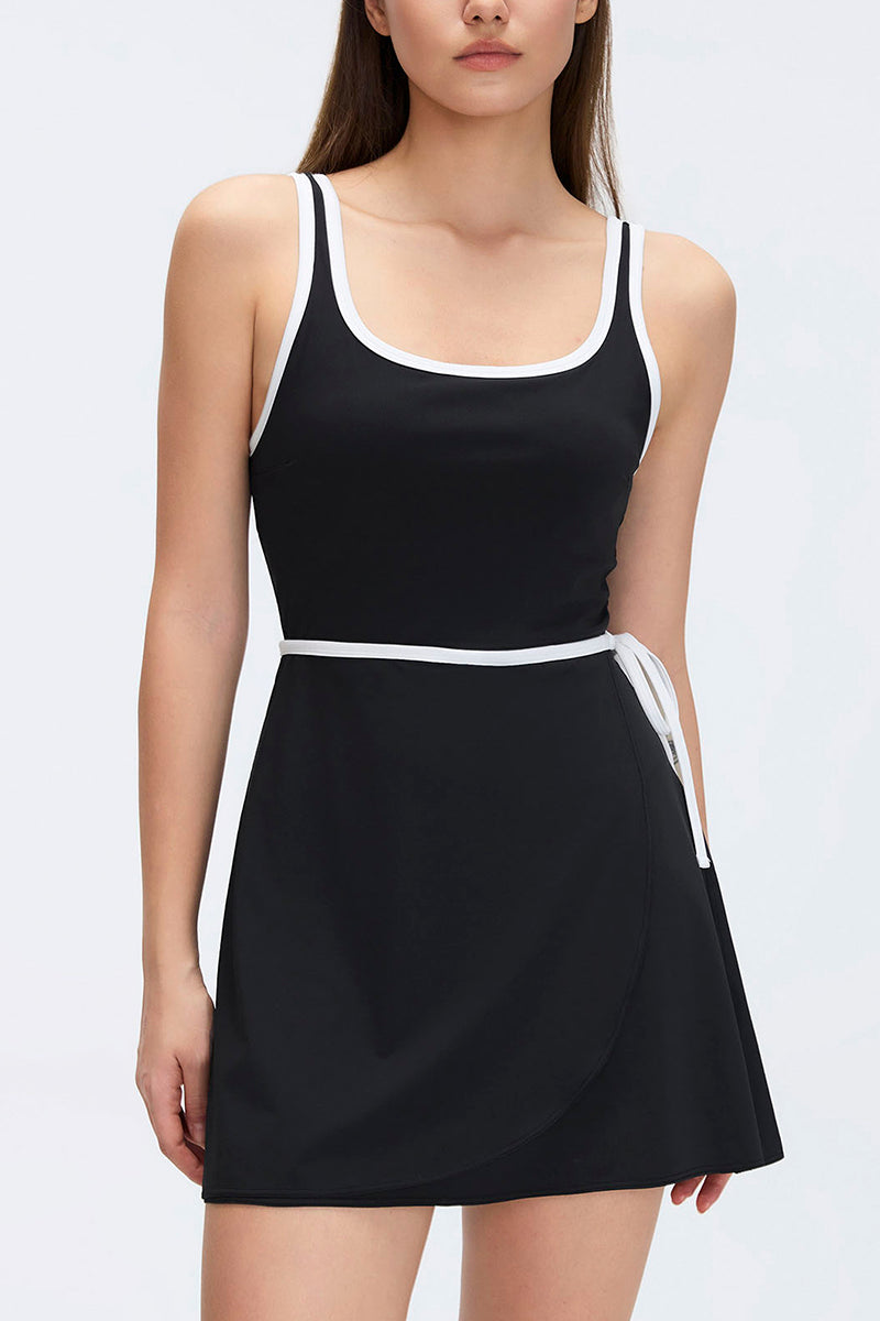 Sleeveless Wrap Casual Mini Dress