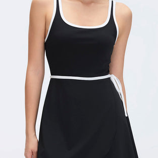 Sleeveless Wrap Casual Mini Dress