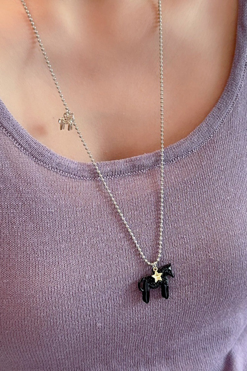 Horse Pendant Charm Necklace
