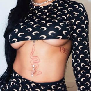 Crescent Moon Skirt Set