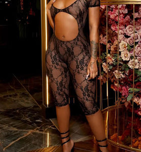 Elegant Cutout Lace Jumpsuit