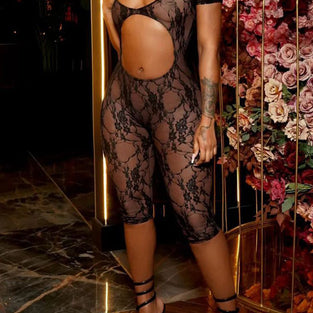 Elegant Cutout Lace Jumpsuit