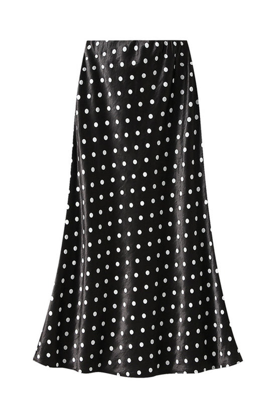 Polka Dot Midi Skirt