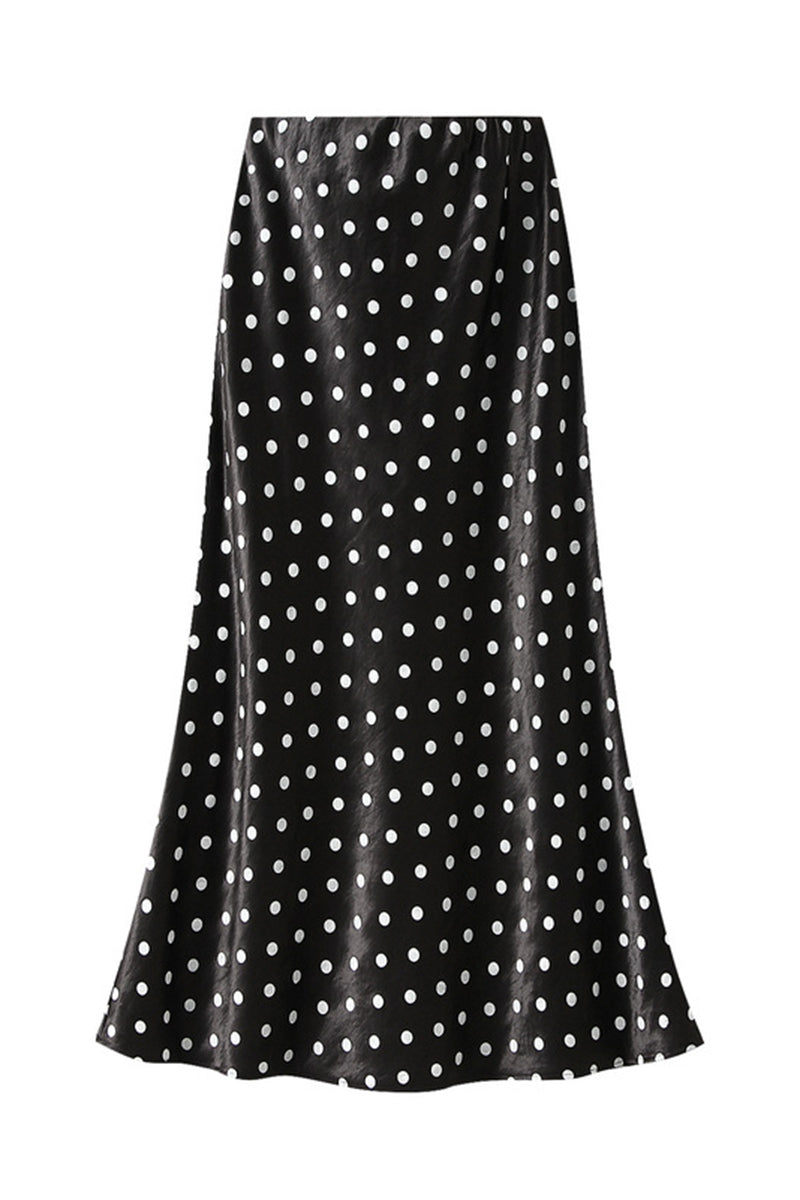 Polka Dot Midi Skirt