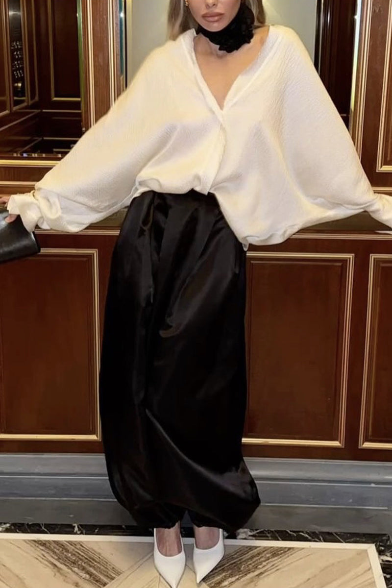 Elegant Oversized Casual Pants
