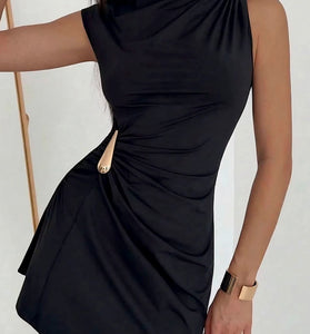 Ruched Sleeveless Bodycon Dress