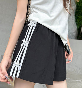 Casual Shorts with Side Stripe Detail