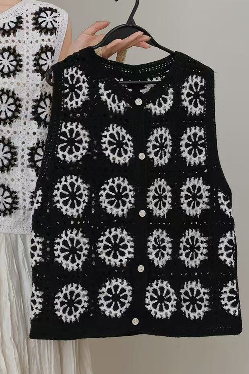 Stylish Crochet Pattern Sweater Vest