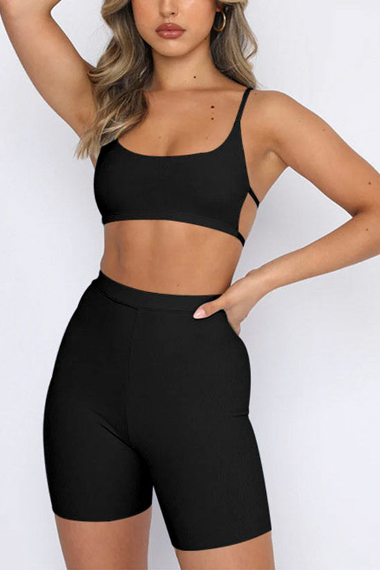 Sleek Sleeveless Workout Set