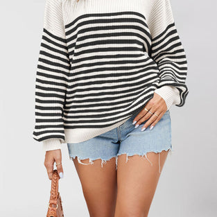 Striped Relaxed Fit Sweater