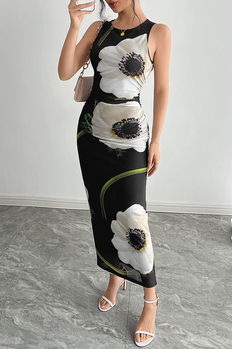 Elegant Floral Maxi Dress
