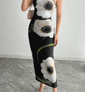 Elegant Floral Maxi Dress