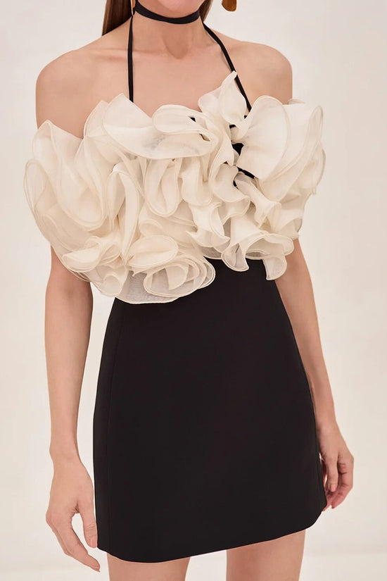 Sleeveless Bodycon Dress with Floral Detail