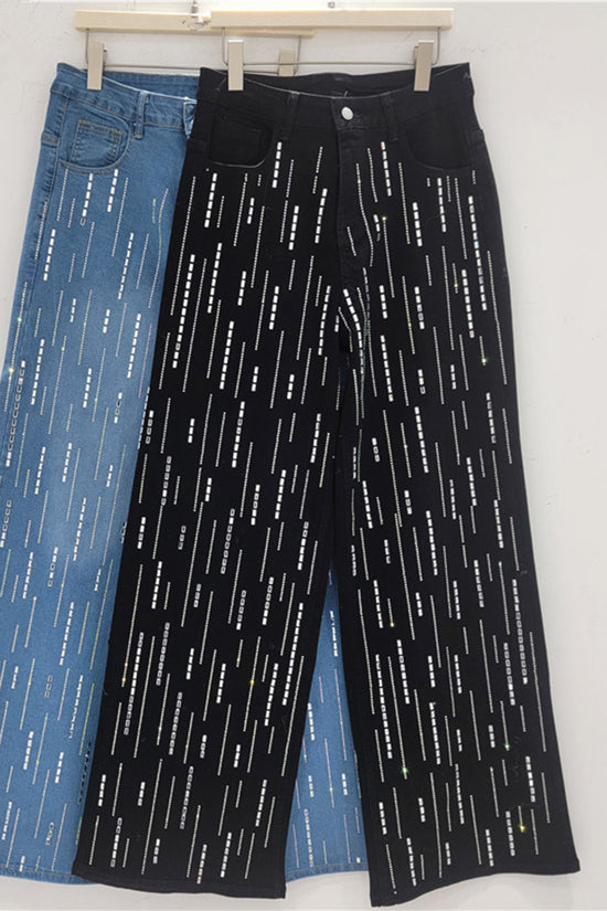 Sleek Straight-Leg Denim Jeans