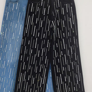 Sleek Straight-Leg Denim Jeans