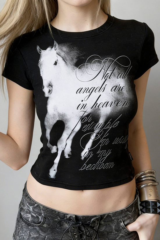 Graphic Script Horse T-Shirt