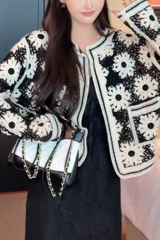Floral Patterned Cardigan