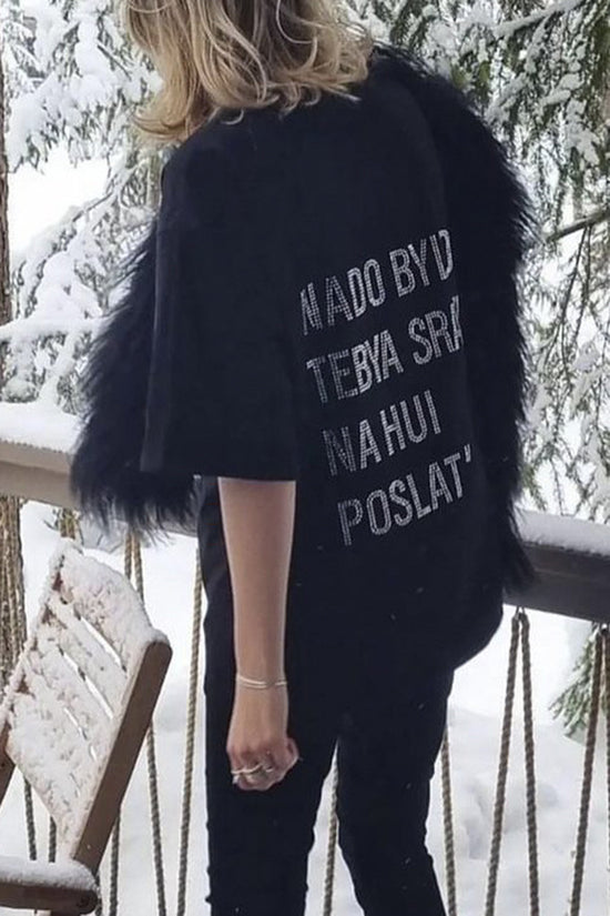 Chic Graphic Oversized Tee