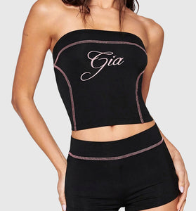 Stylish Tube Top and Shorts Set