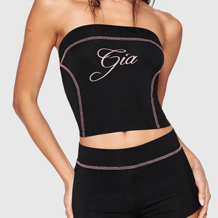 Stylish Tube Top and Shorts Set