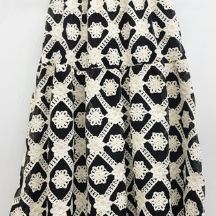 Patterned Midi Skirt with Unique Design
