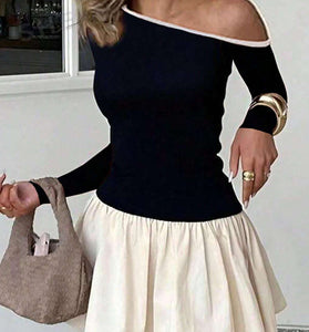 One-Shoulder Long Sleeve T-Shirt