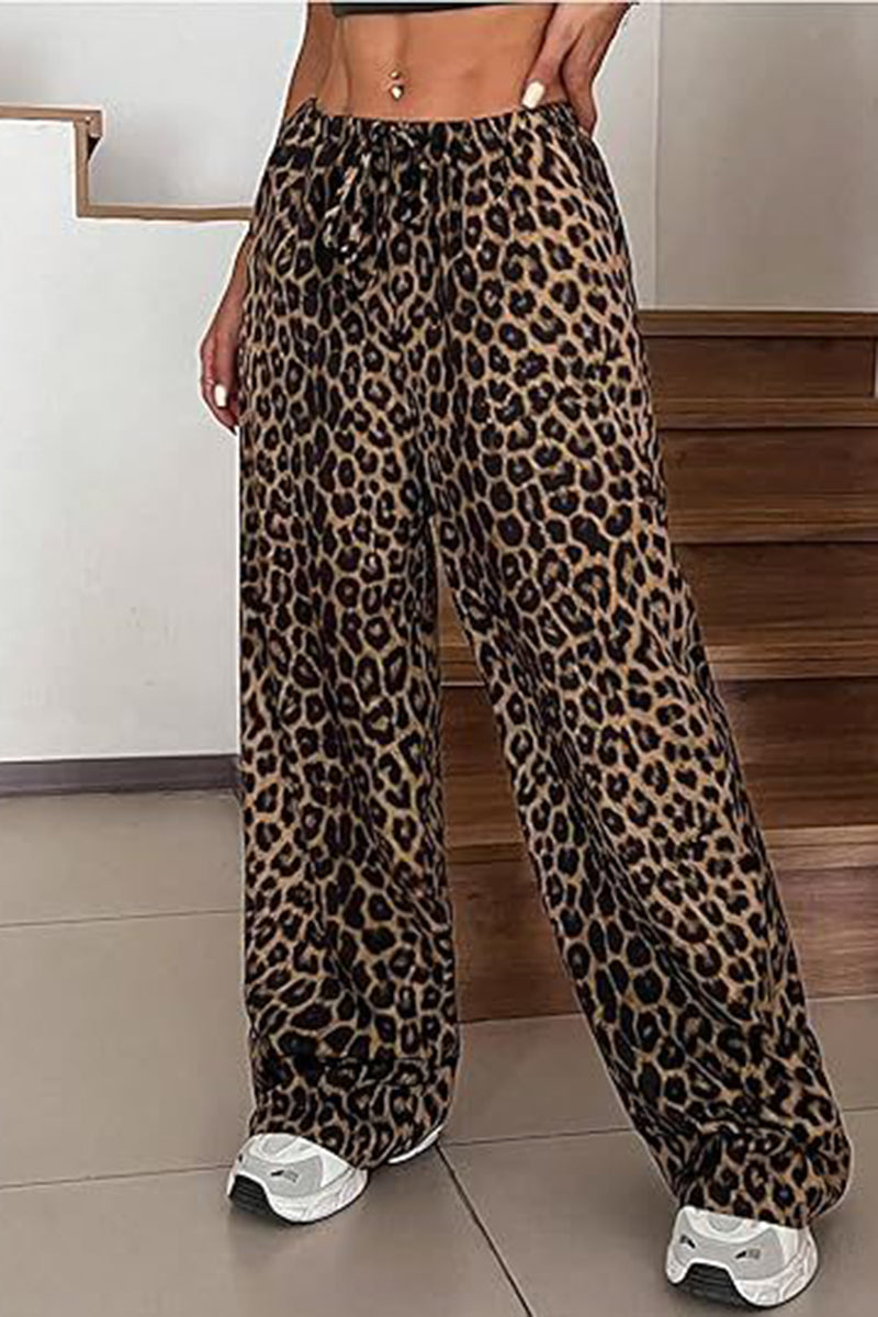 Leopard Casual Pants