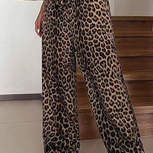 Leopard Casual Pants